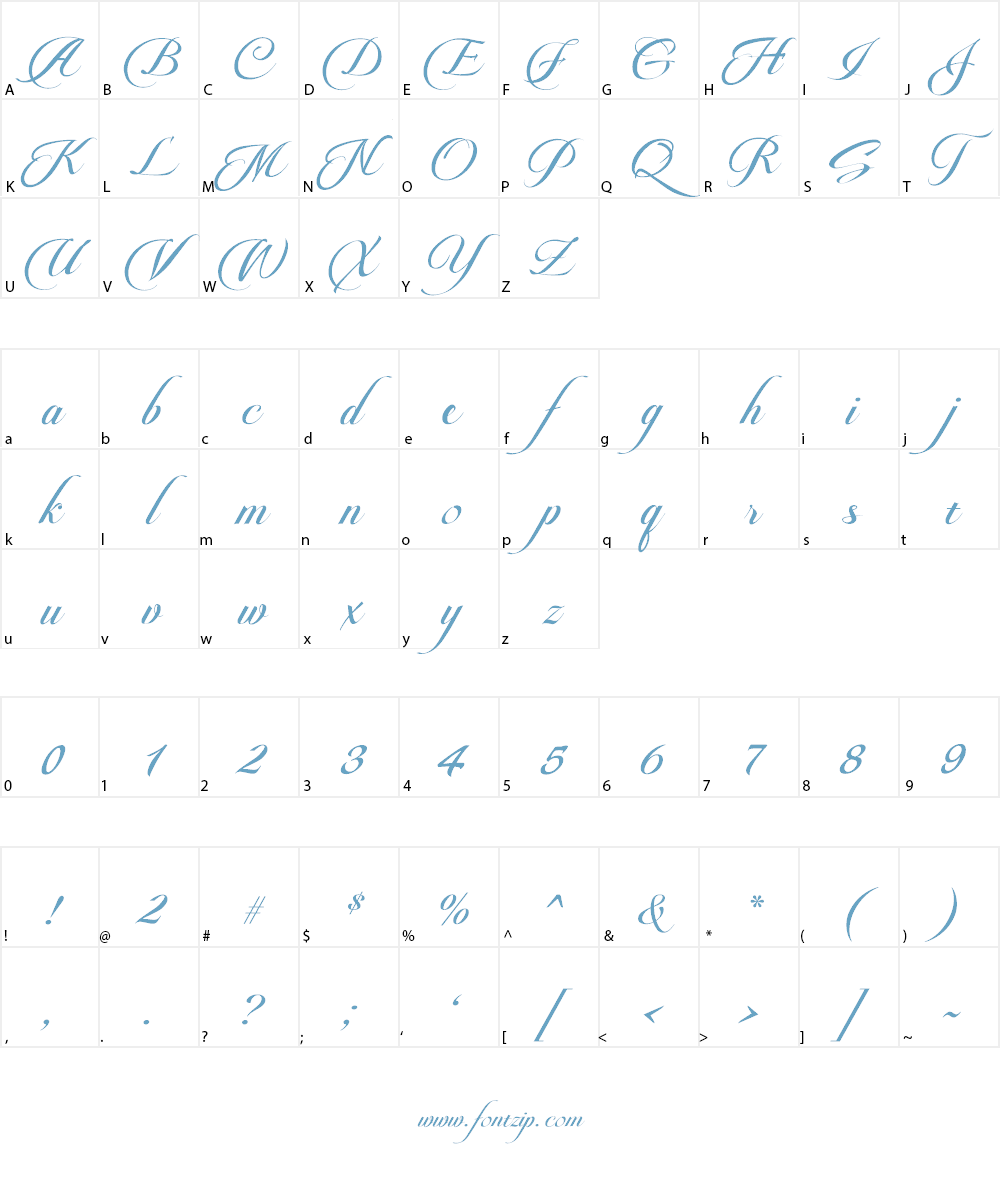 Pateglamt Script demo version Font Character